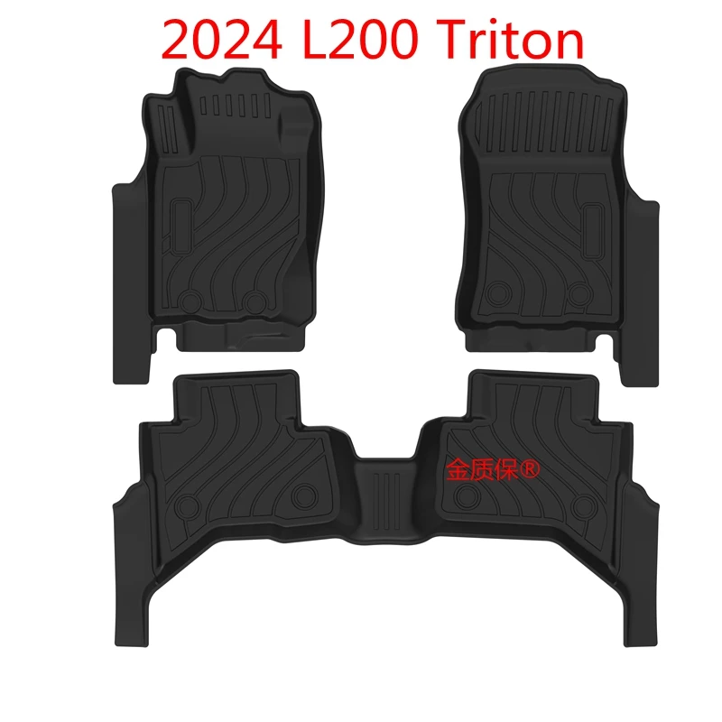 

Используйте для 2024 НОВОГО Mitsubishi Triton Strada L200, автомобильный напольный коврик AllWeather, подходит для Triton L200, водонепроницаемый автомобильный напольный коврик