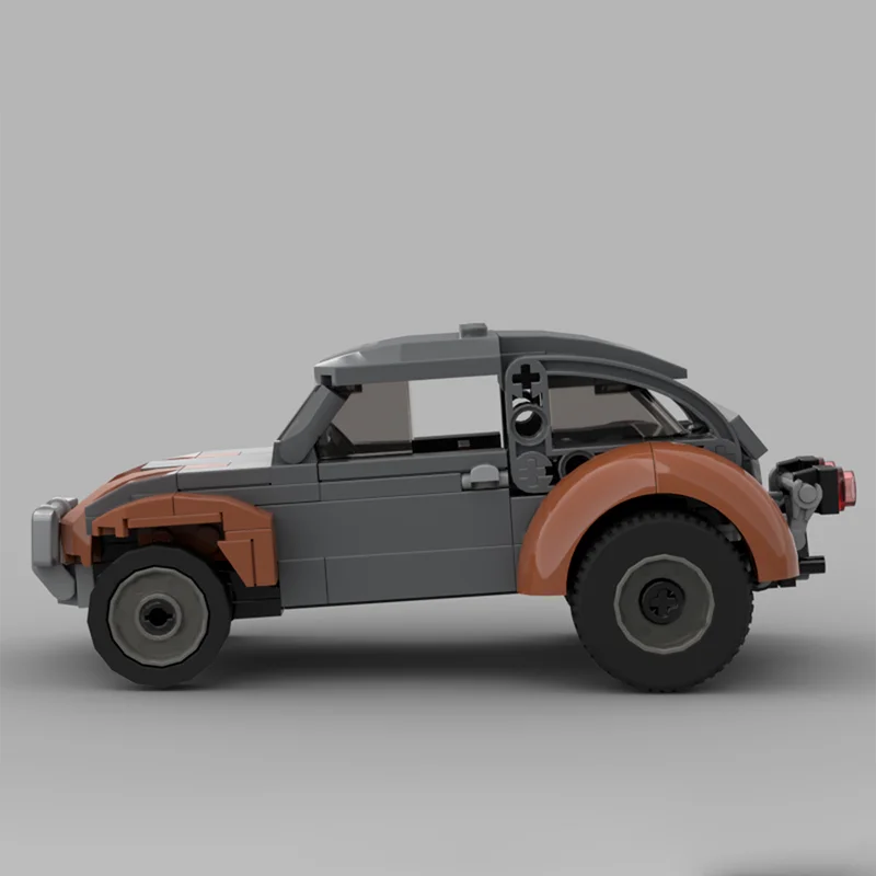 Фото 183 детали MOC VW Buggy GTA V Online Creator, модель из строительных блоков, 3D-конструктор, художественная сборка, DIY, творческое образовательное занятие. №2