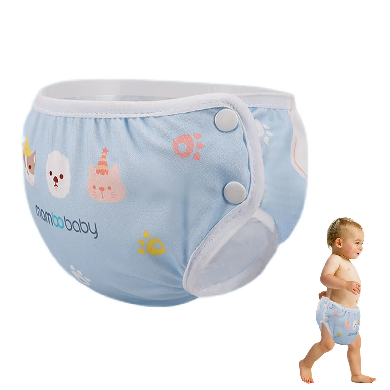 

Reusable Baby Swim Diaper Leakproof Waterproof Baby Swim Underwear Adjustable Snap Universal Swimsuit for Infant Toddler Boy