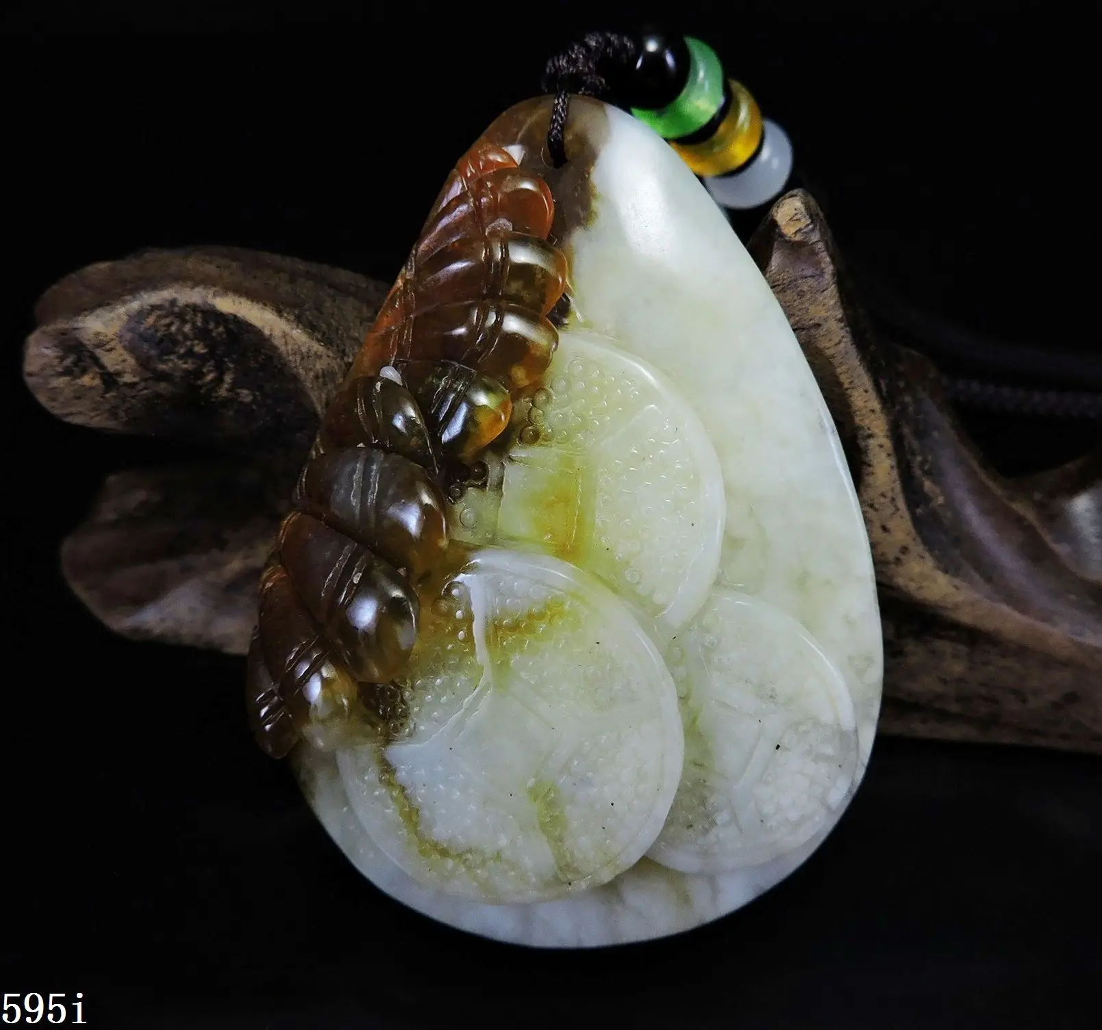 Нефритовое украшение искусственное ожерелье ручная работа ракушки и монеты с