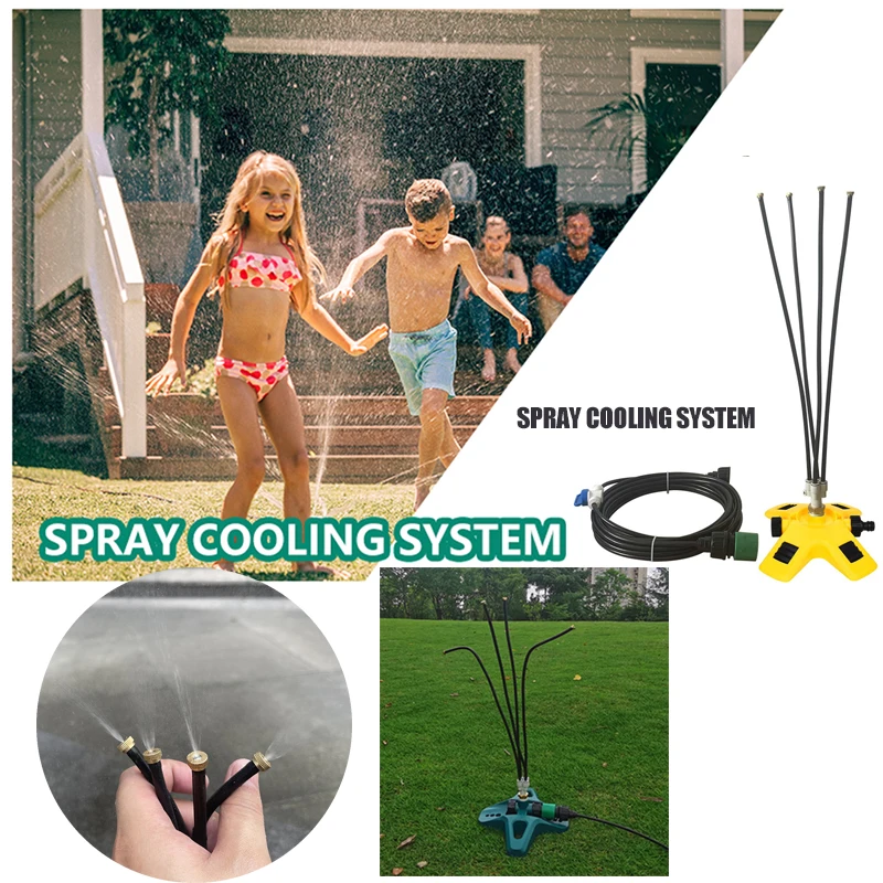 

Portable Spray Cooling System Garden Tool Vertical Water Fog Cooling Misting Cooling System for Home Patio Outdoor Yard Party