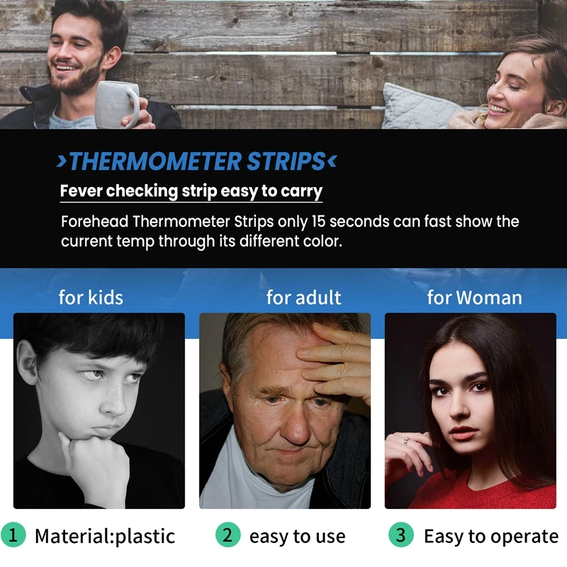 ГОРЯЧАЯ ПРОДАЖА 30 шт. полоски термометра на лбу клейкие многоразовые наклейки