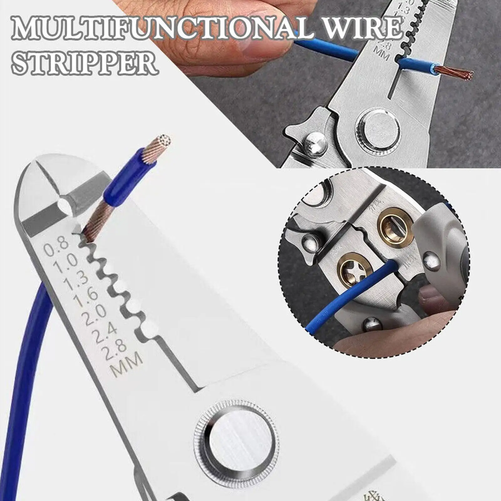 

Wire Stripper Electrician Special Multi-function Wire Stripper Wire Stripper Wire Scissors Peeling Artifact Tools Cable Maintena