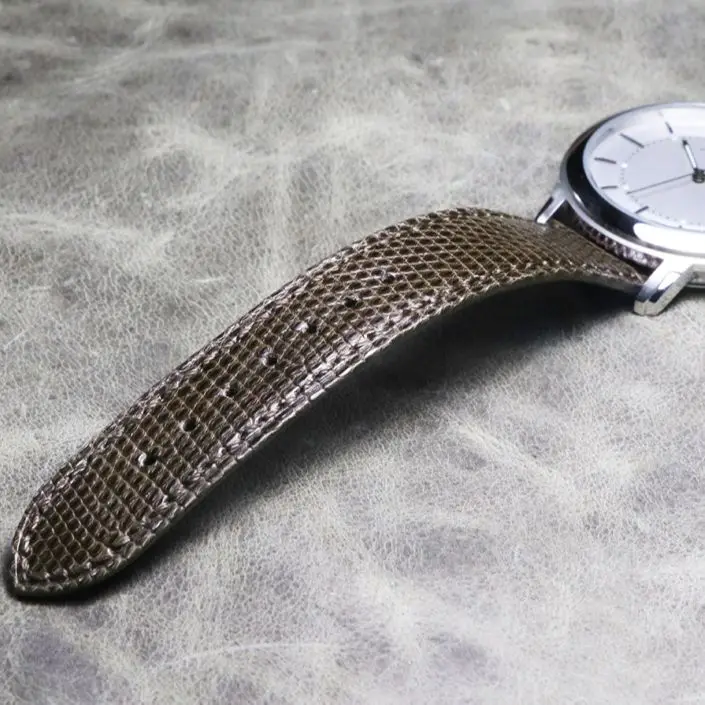 New High quality men Woman Upscale Watch belt 18 19 20 21 22mm Genuine Lizard skin Watch Band Watchband Handmade Bracelet Strap