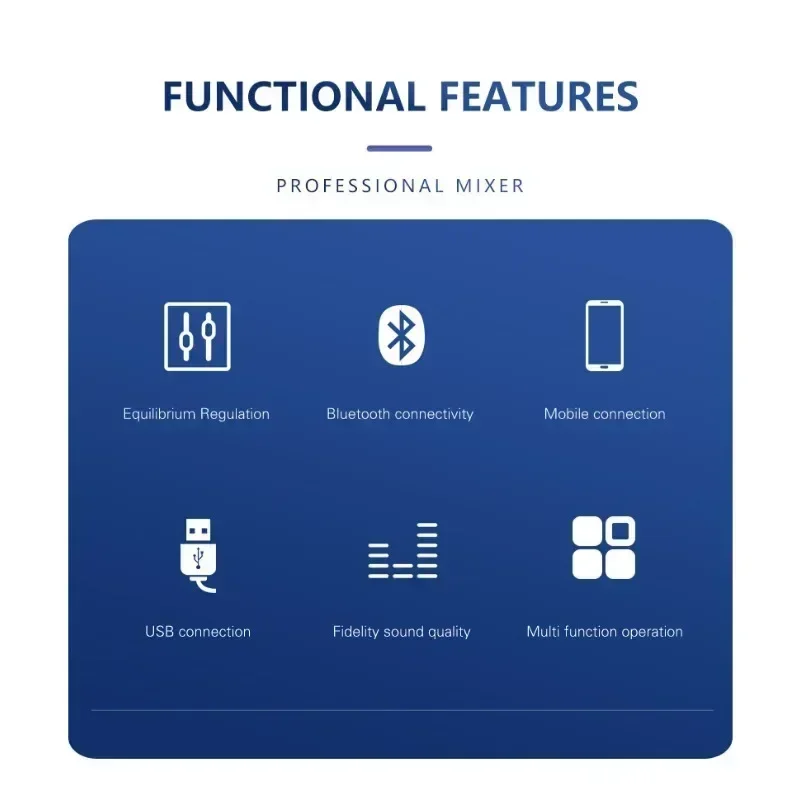 Миксер с эффектами для профессиональных новичков 4-канальный стереовход прямой