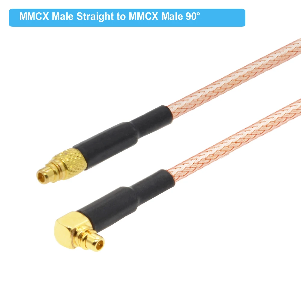 2Pcs/Lot MMCX Male Plug to Female Jack Straight Connector RG316 Cable 50 Ohm RF Coaxial Pigtail Extension Coax Jumper |