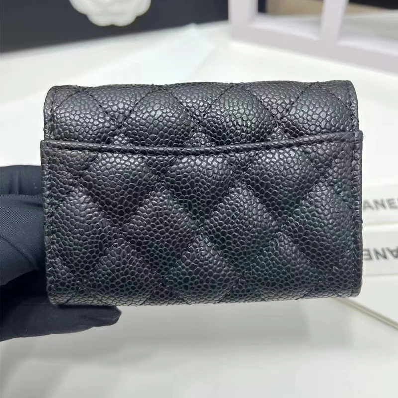 Luxury Classical Women Bag Brand Fashion Sheepskin Leather Business Card Holder Genuine Leather Credit Card Holder