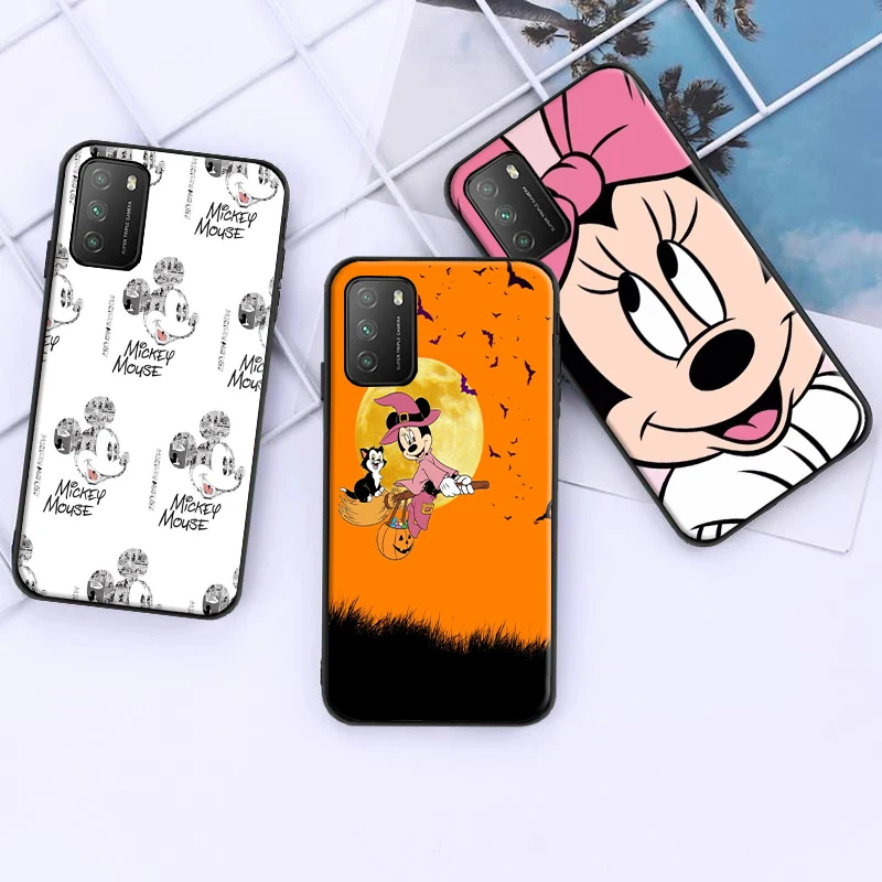 

Disney Collection Pattern For Xiaomi POCO M3 Pro Phone Case Black Xiaomi Cases Mobile Protective Case Back Case Funda Back
