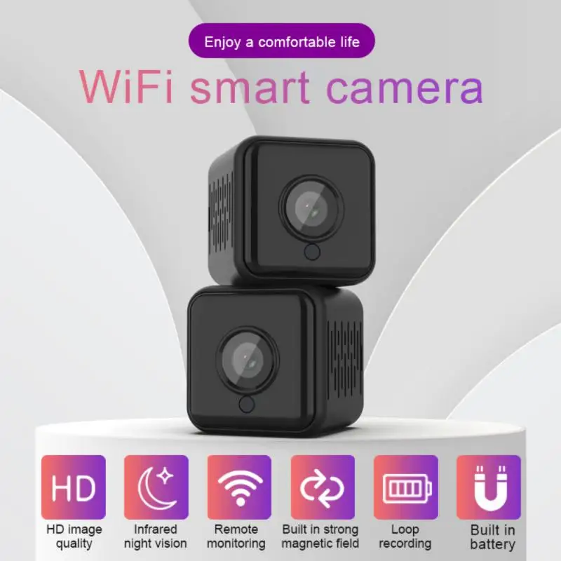 

1080P Mini Camera Wireless WiFi Night Vision Motion Detection Baby Monitor Home Security Nanny Surveillance Tiny Portable Cam
