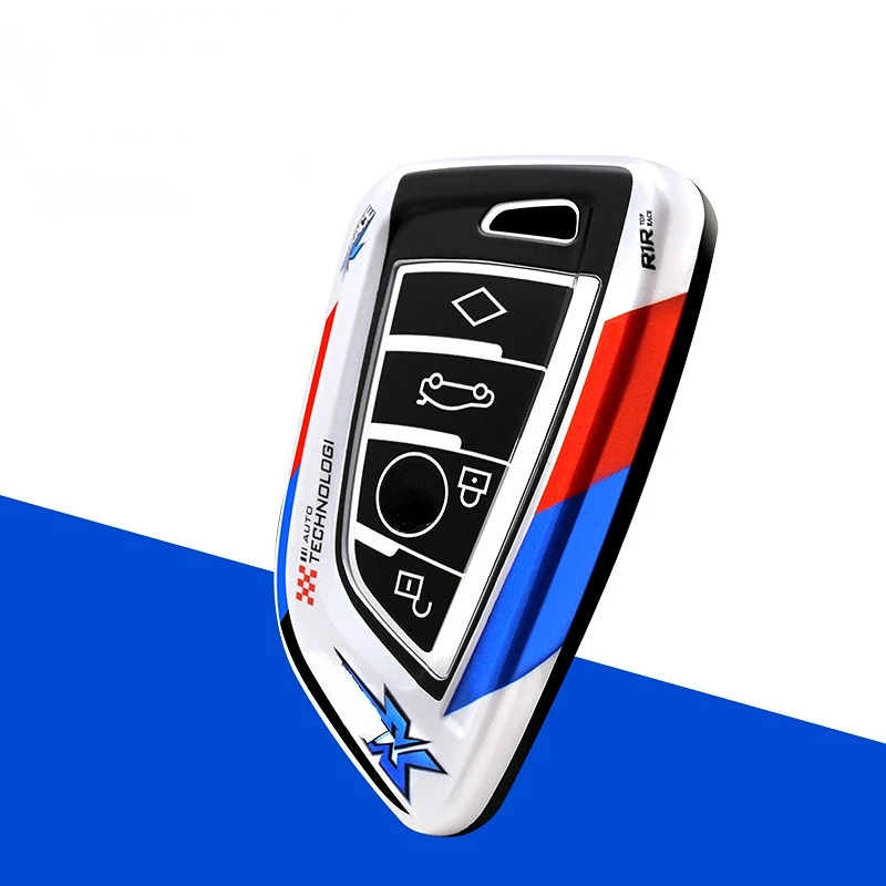 

Чехол для автомобильного ключа для BMW 5 серии 3 серии 530 X3 X4 X5 X6X1X2 525li красивый граффити защитный чехол для автомобильного ключа аксессуары для...