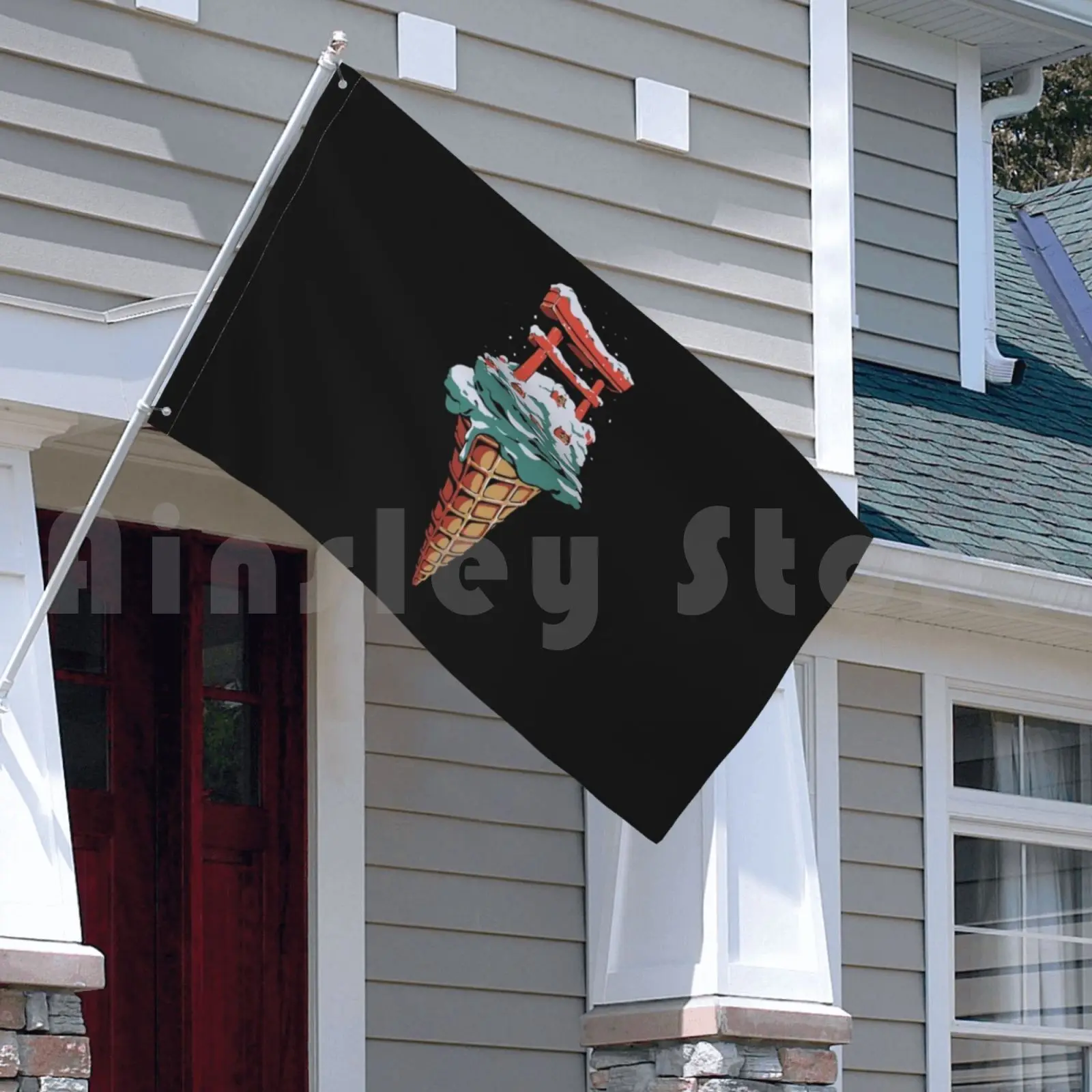 Флаг с японским ароматом флаг автомобиля печать на заказ мороженое Япония