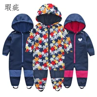 childrens ski suits soft shell childrens jumpsuits boys and girls jumpsuits warm waterproof windproof thin section