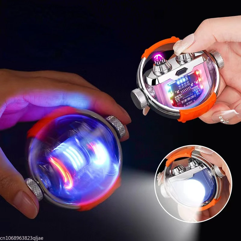 Новинка 2023 декомпрессионный гироскоп ветрозащитная зажигалка с двойной дугой