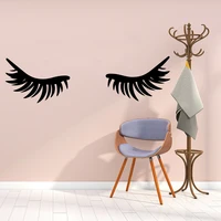 creative eyelash beauty salon wall sticker vinyl decal decoration fashion for kids rooms art home decor mural
