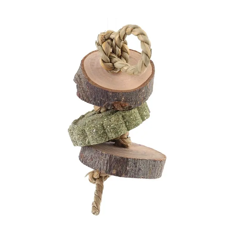 

Healthy Pet Grinding Teeth Grass Cake Rope Tree Branch Chew Toy for Bunny Gerbil