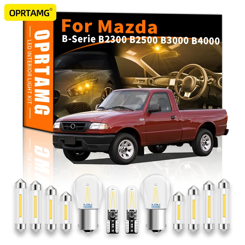 

Внутренсветодиодный Светодиодная лампа OPRTAMG для Mazda B-Series B2300 B2500 B3000 B4000 1998-2022, автомобильная купольная лампа Canbus для чтения карты в помещении,...