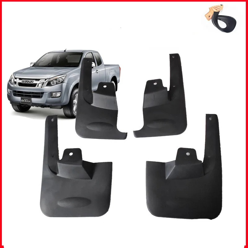 

4pcs for Isuzu DMAX D-Max D MAX KB RT50 85 2012~2019 Mudflaps Mudguards Splash Guards Car Fender Accessories 2013 2014 2015 2016