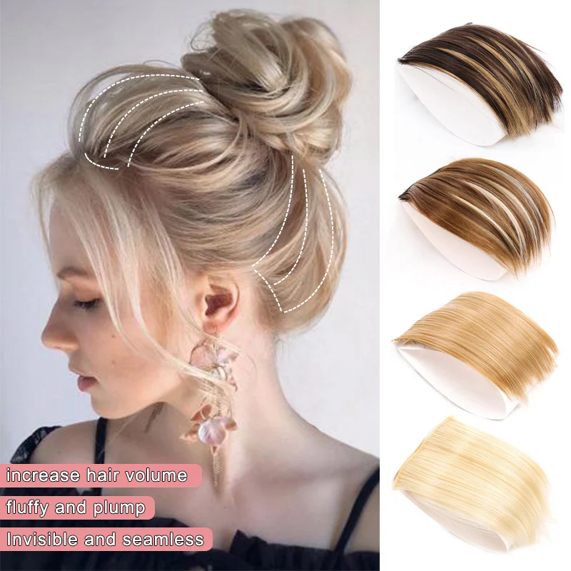 

Synthetic hair invisible bangs back of the head lift straight hair upward comb wig accessories natural hair extension ladies wig