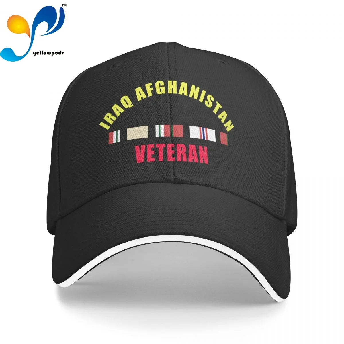 

Iraq Afghanistan Veteran Trucker Cap Snapback Hat for Men Baseball Mens Hats Caps for Logo