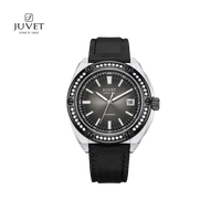 juvet top brand sapphire glass men watches new luxury men automatic mechanical wristwatch nylon strap watch reloj hombre clock