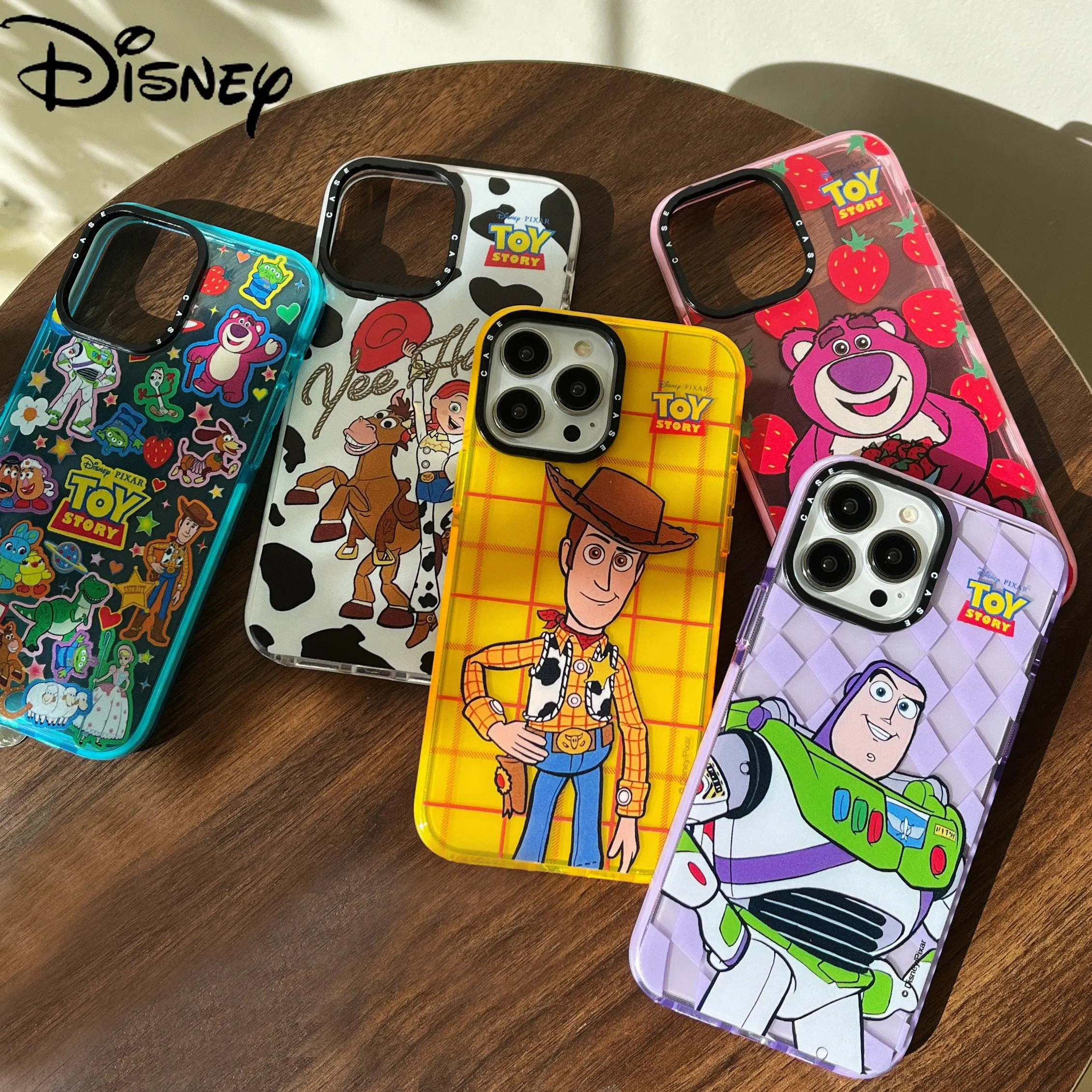 

Disney 2022 New Toy Story Cartoon Phone Case for IPhone 13 12 11 Pro Max XR XS MAX X 7 SE Couple Shockproof Phone Case