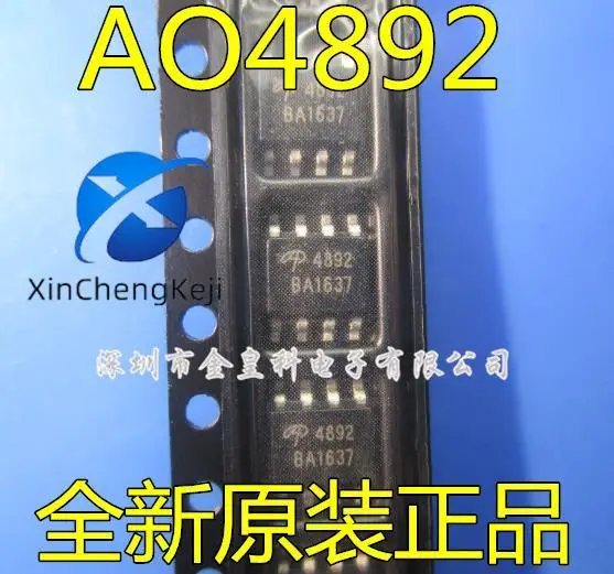 30pcs original new AO4892 AOS MOSFET SOP-8