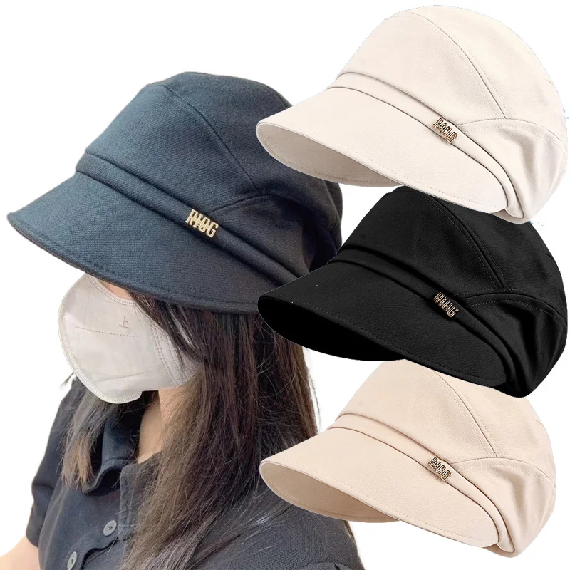 New Women Newsboy Cabbie Beret Cap Plush and Thick Casual Hat Winter Beret Women Painter Caps Autumn Leisure Hat