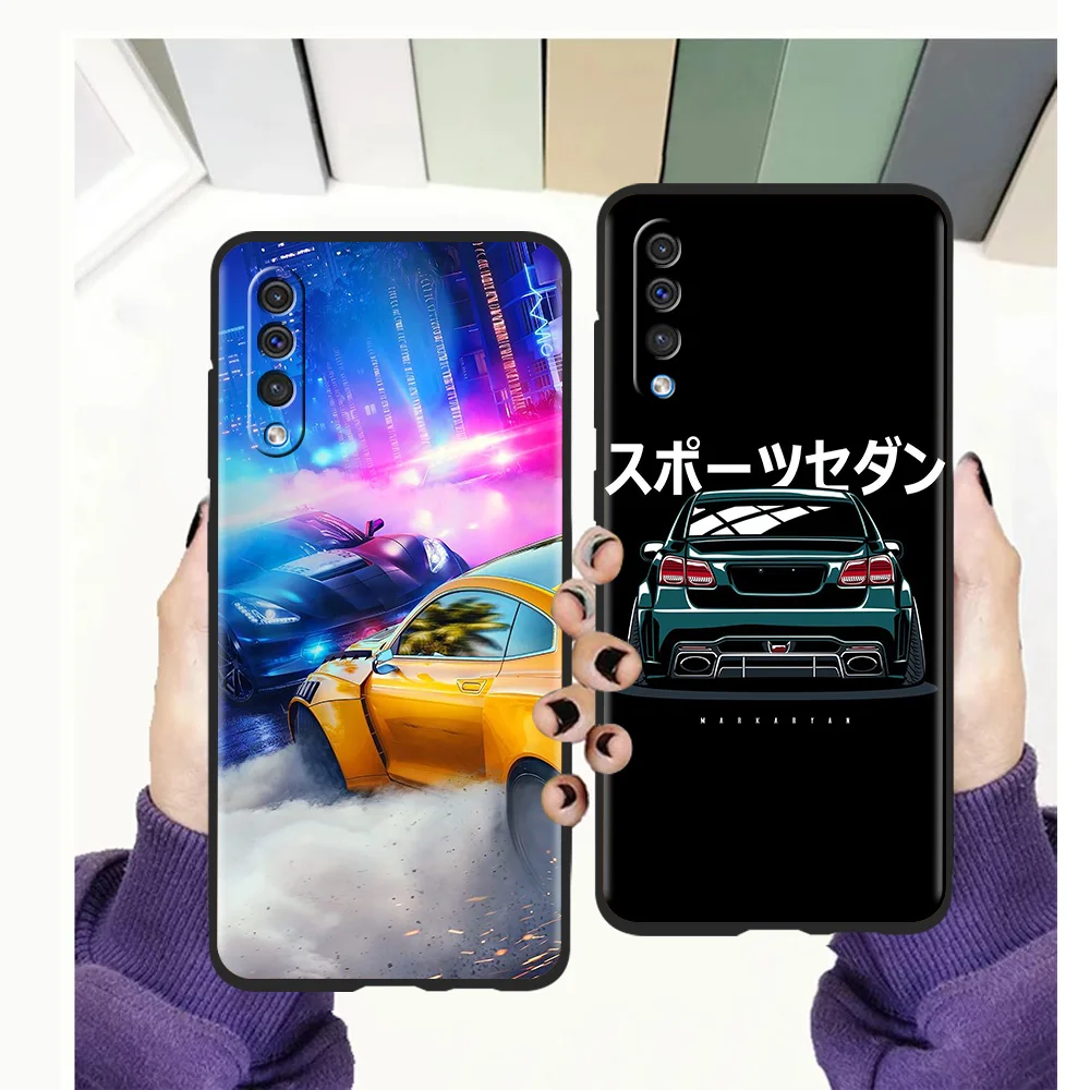 

JDM Tokyo drift sports car Phone Cover Case For Samsung Galaxy A12 A22 A02 A03 A03S A52 A70 A50 A20 A10 A10S A40 4G Silicone TPU
