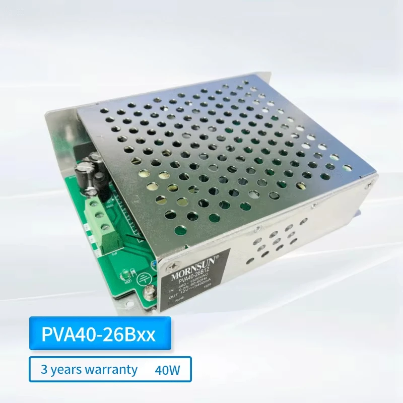 Фото Блок питания Mornsun PVA40-26Bxx 40W 12V/28V/35V высокого напряжения для угольных шахт в металлическом корпусе №1
