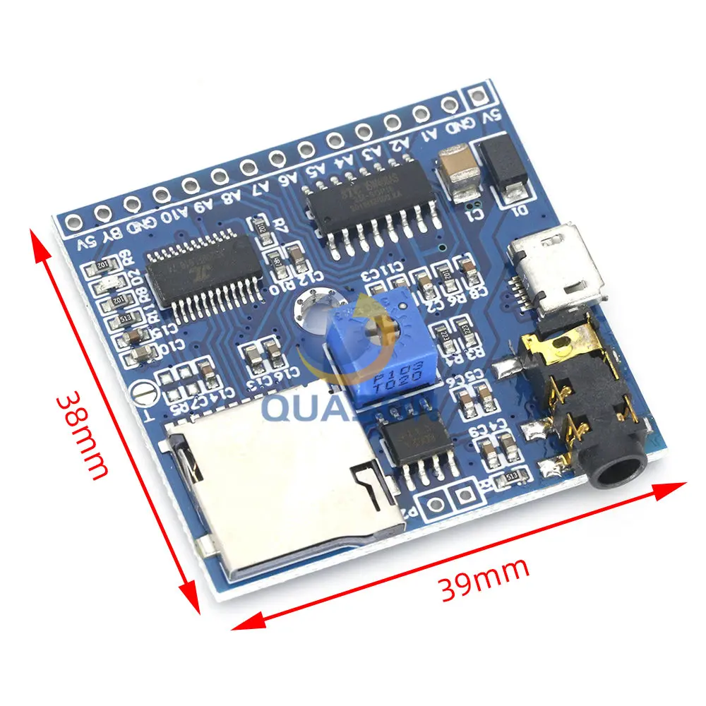 

Модуль воспроизведения голоса, mp3-плеер, триггер воспроизведения, голосовой модуль, совместимый с Arduino