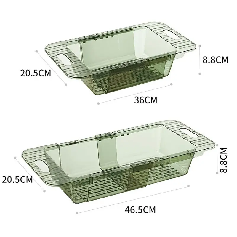

1pcs Kitchen Sink Drain Basket Retractable Extend For Tableware Fruits Vegetables Household Kitchen Gadgets Accessories