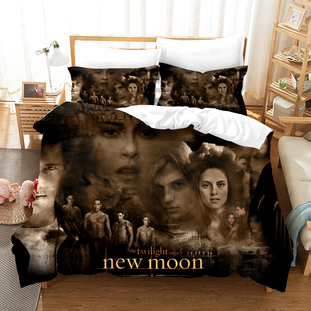

Duvet Cover And Pillowcasesa Vampire Hot Movies Quilt Covers Fashion 3d Bedding Set For Adults Bed Linens Twilight Series