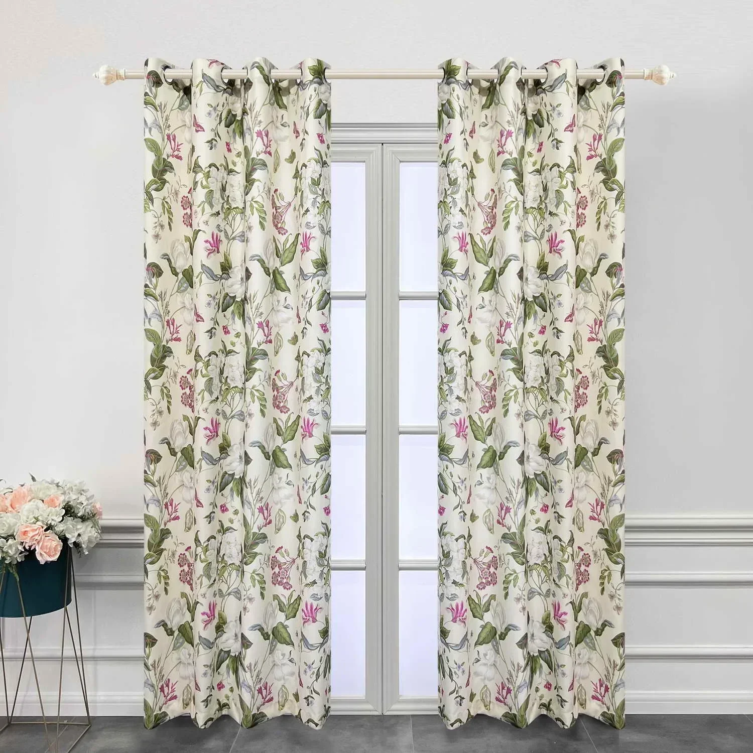 

Korean Style Pastoral Rural Blackout Curtains for Bedroom Living Room Cotton Linen Window Splicing Villa French Balcony Drapes