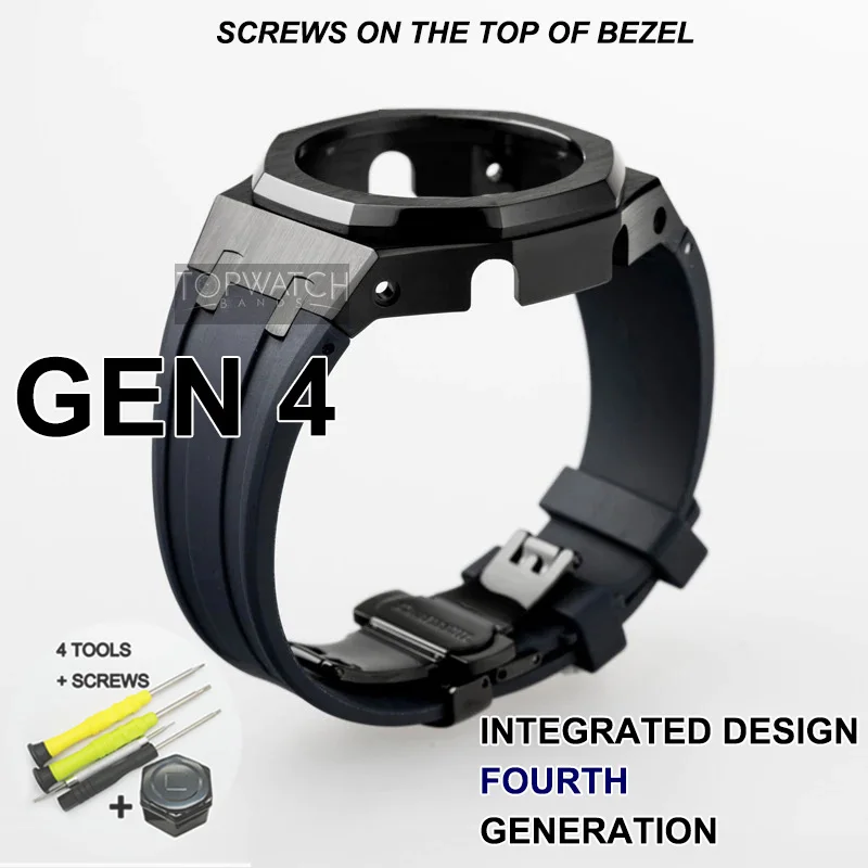 Металлическая Рамка GEN 4 GA2100 для резиновых ремешков часов 3-го поколения Casio GA-2100/2110