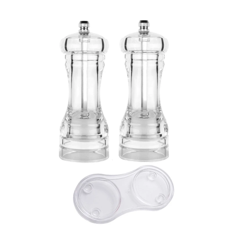 Акриловая прозрачная мельница для измельчения морской соли ручная черного перца