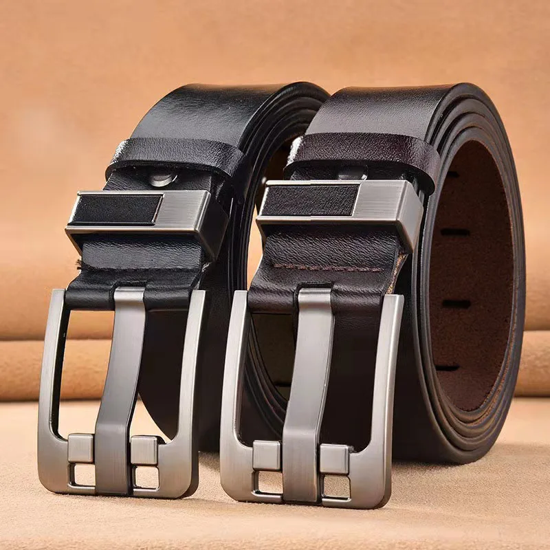 Belt Designer Luxury Famous High Quality Leather Men Belts Male Genuine Leather Pin Buckle Waist Strap for Jeans Vintage Fashion