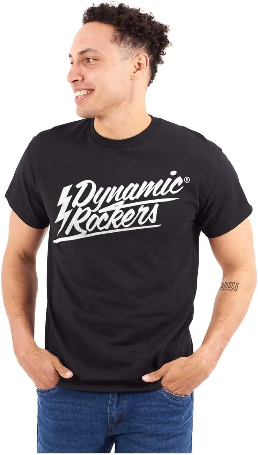 Хип-хоп Duo Dynamic Rockers Logo Графическая футболка для мужчин или женщин