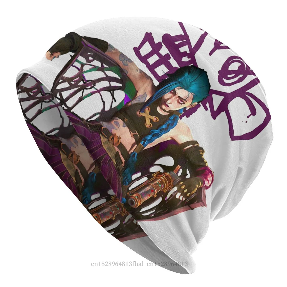 

Копия того, что вы Jinx, модные облегающие шапки Arcane League Of Legends, шапки из искусственной кожи, хлопковые шапки, головные уборы