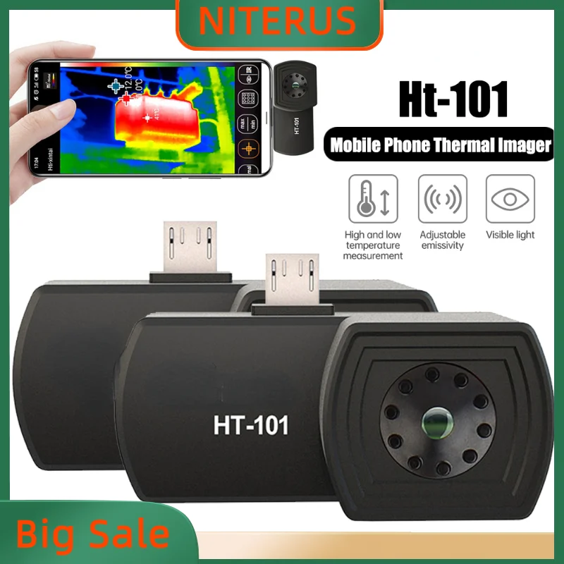 

HT-101 мини инфракрасная тепловизионная камера Датчик изображения наружные устройства для телефона Android