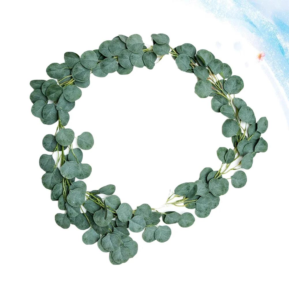 

Wreath Vine Greenery Hanging Garlandleaf Green Leaves Fireplace Artificial Wall Christmas Wedding Faux Decor Eucalyptus