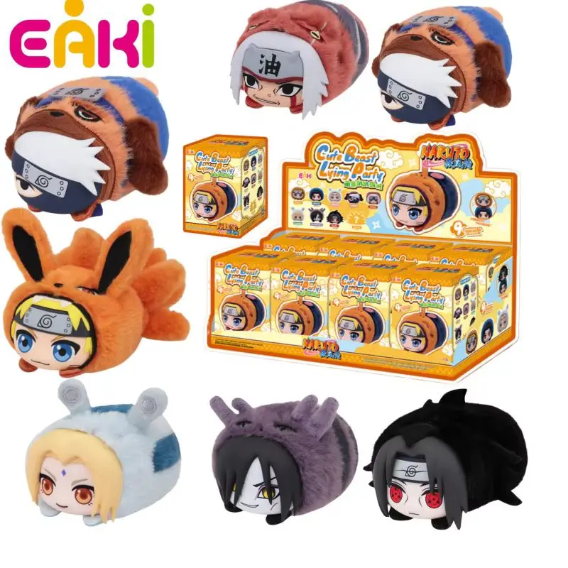 Фото Новая серия коллекционных фигурок Eaki Naruto Shippuden Lying Party в слепых коробках: милая коллекционная фигурка, украшение для рабочего стола, очаровательная игрушка, подарок на день рождения для мальчика №5