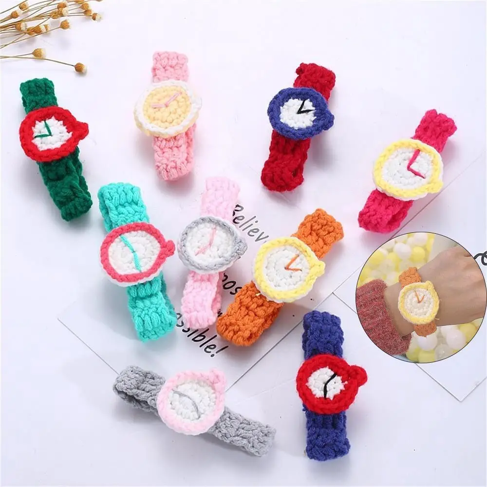 

Fashion Creative Jewelry Child Kids Wool Knitting Knitted Bracelet Woven Bracelet Watch Pattern