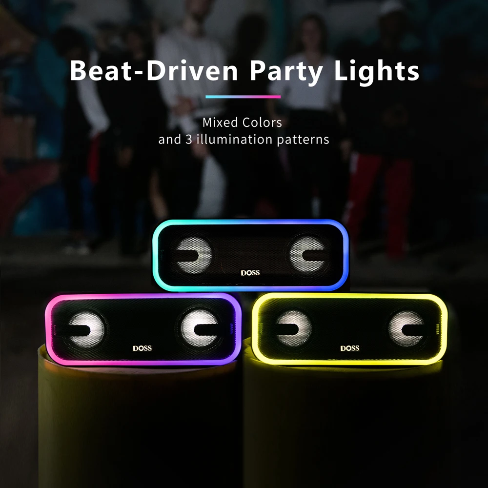Беспроводная мини-Колонка DOSS SoundBox Pro +, Портативная колонка TWS, Bluetooth, глубокий бас, музыкальная шкатулка для компьютера (art.: 3a359676e41) - 3a359676e41