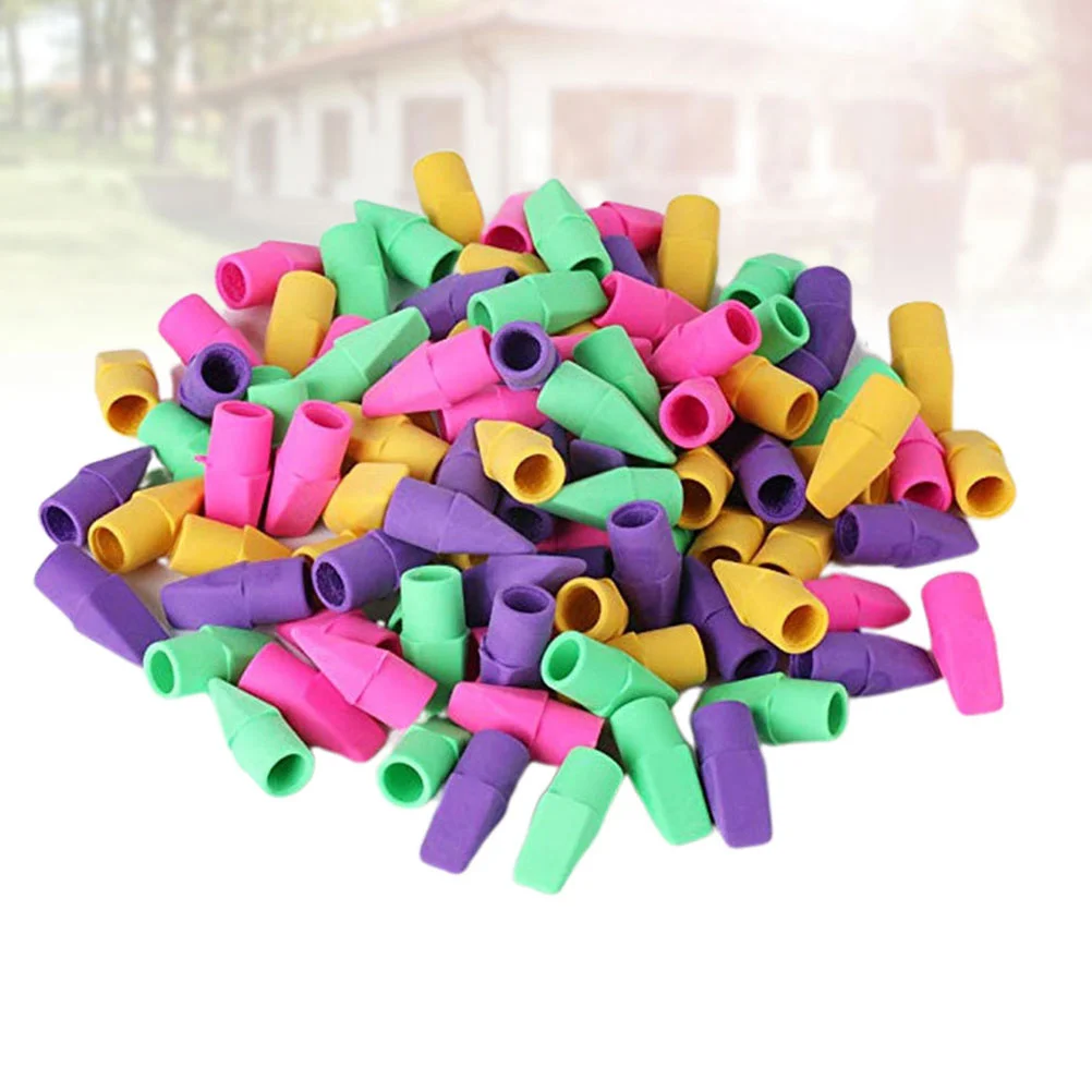 

50 PCS Colorful Eraser Erasers Kids Suit Stationery Mini Colored Pencils Cartoon