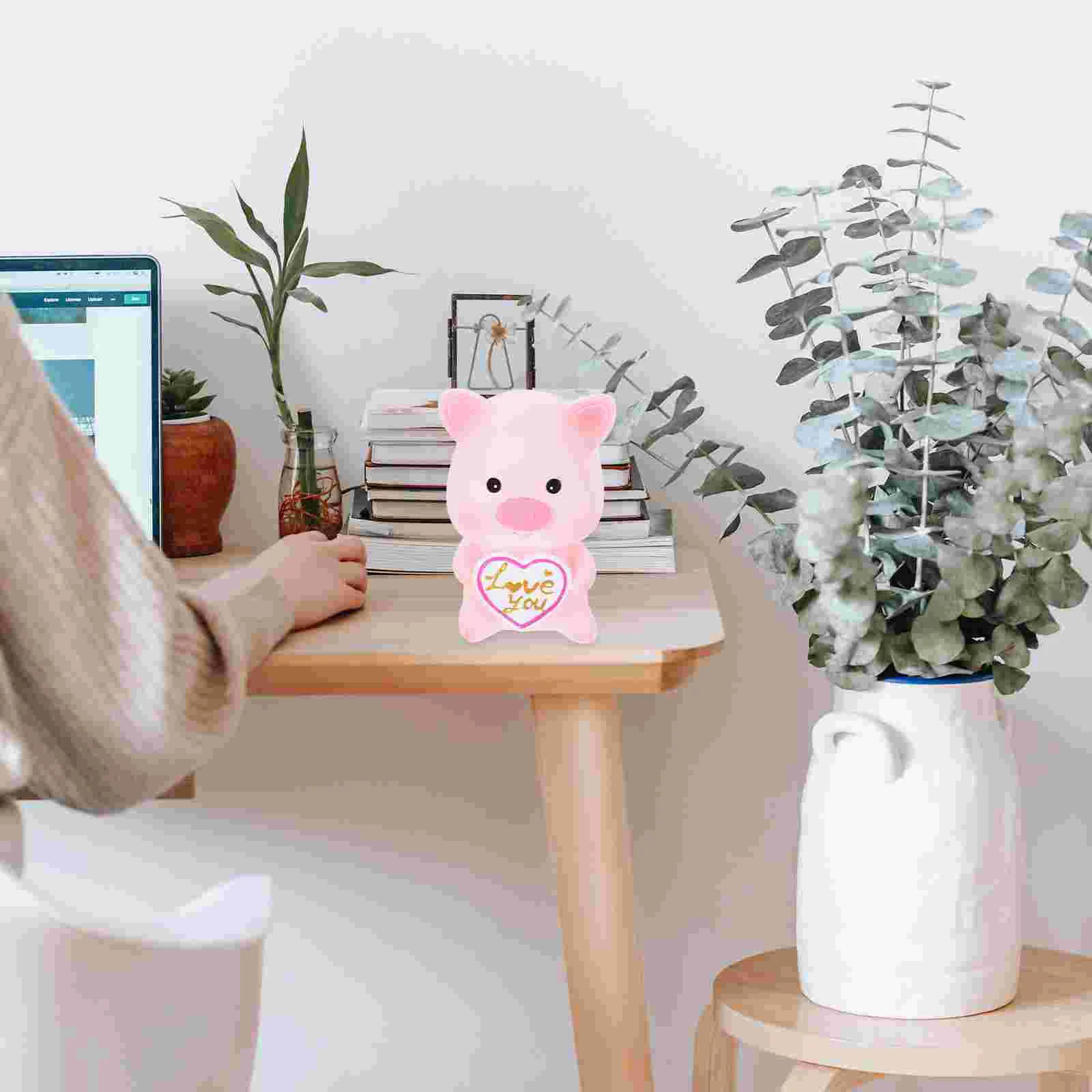 

Piggy Bank Cartoon Money Tins Cute Banks Safe Vinyl Cartoon-shaped Child Birthday Presents