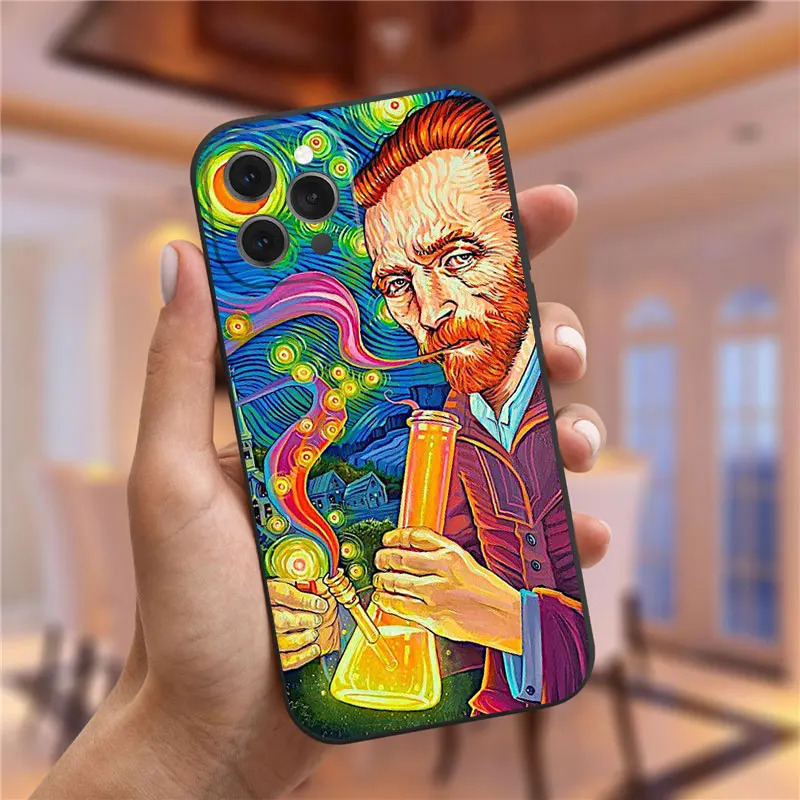 Чехол для телефона с изображением картины Винсента Ван Гога звездной ночи и