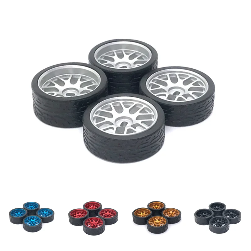 

1/28 Wltoys 284131 K969 K979 K989 P929 Kyosho Mini-Z 26mm Racing Tire Tyre Metal Wheel Rim 1:28 RC Car Upgrades Parts