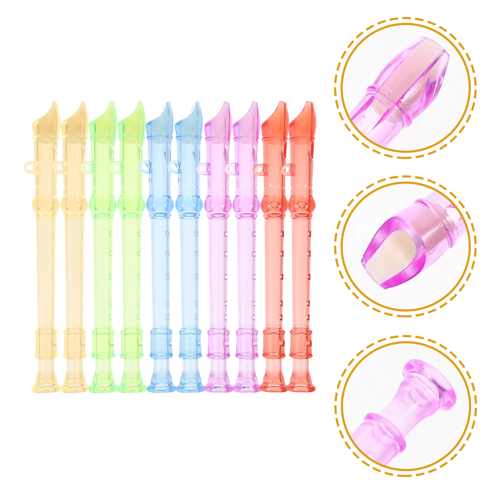 

Clarinet Plastic Flute Children Kids Mini 6 Holes Flutes Musical Instrument Flue