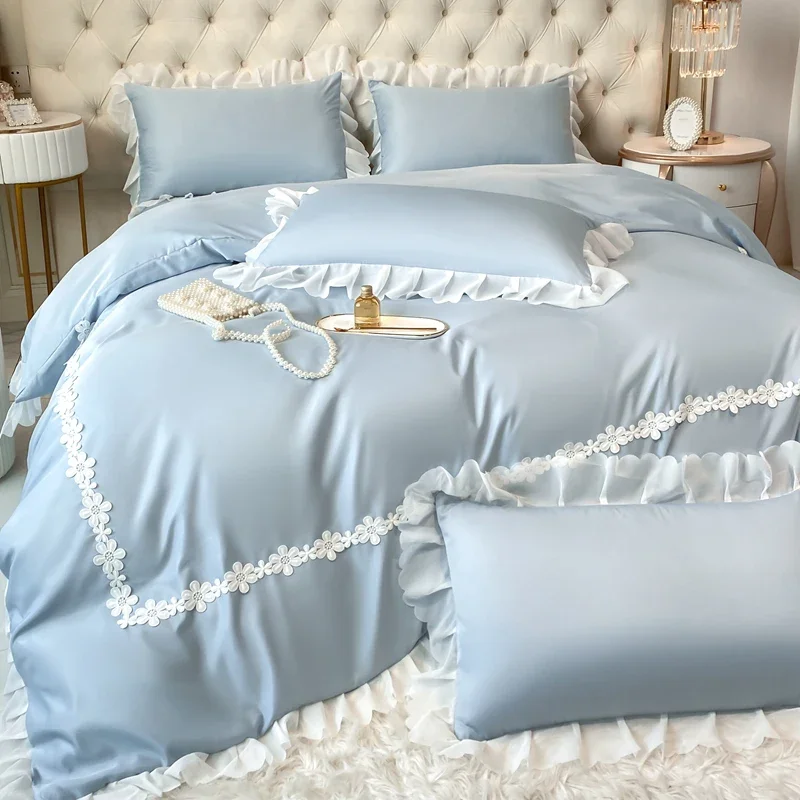 Комплект постельного белья из тенселя NoEnName_Null 4 шт.