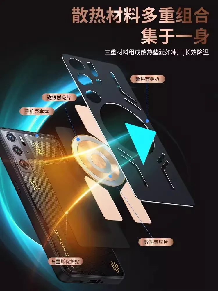 Новинка алюминиевый сплав светорассеивание тепла зеркальная оболочка для ZTE Nubia